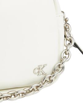 Bolso Calvin Klein Chain Blanco para Mujer