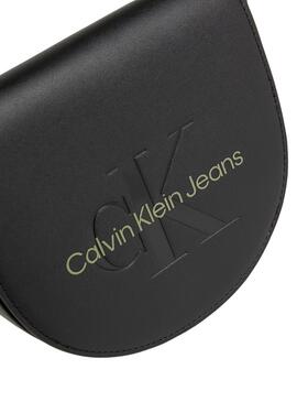 Bandolera Calvin Klein Saddle Negro para Mujer