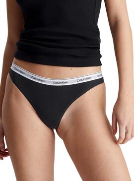 Tangas Calvin Klein Basic Negro para Mujer