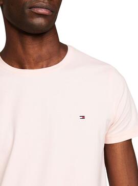 Camiseta Tommy Hilfiger Stretch Rosa para Hombre