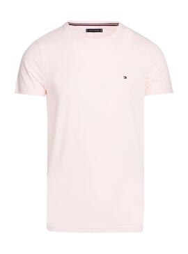 Camiseta Tommy Hilfiger Stretch Rosa para Hombre