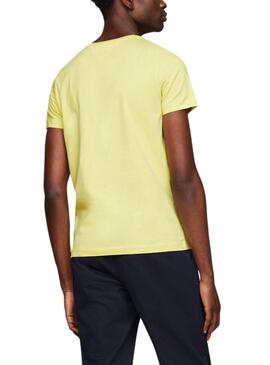 Camiseta Tommy Hilfiger Stretch Amarillo Hombre