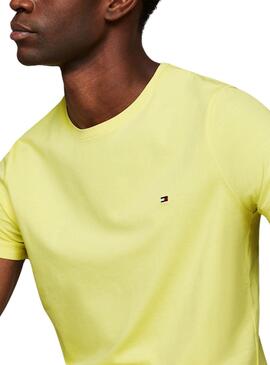 Camiseta Tommy Hilfiger Stretch Amarillo Hombre