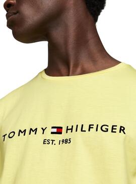 Camiseta Tommy Hilfiger Logo Amarillo para Hombre