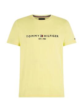 Camiseta Tommy Hilfiger Logo Amarillo para Hombre