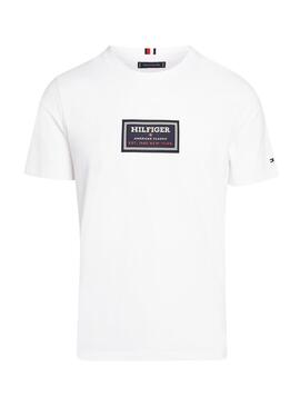 Camiseta Tommy Hilfiger Label HD Blanco Hombre