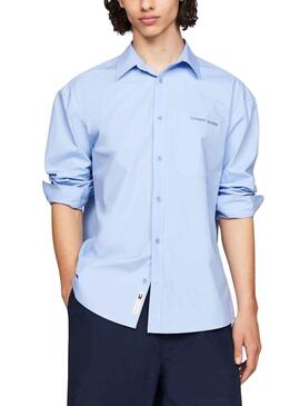 Camisa Tommy Jeans Classic Azul para Hombre