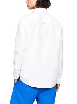 Camisa Tommy Jeans Classic Blanco para Hombre