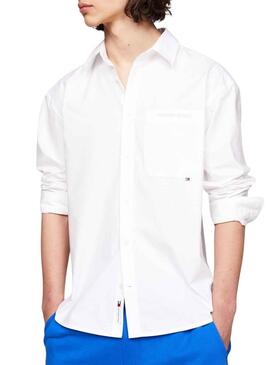 Camisa Tommy Jeans Classic Blanco para Hombre