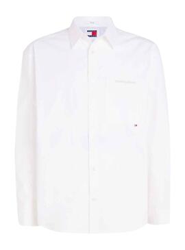 Camisa Tommy Jeans Classic Blanco para Hombre