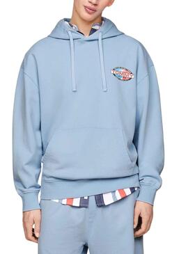 Sudadera Tommy Jeans Archive Azul para Hombre