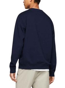 Sudadera Tommy Jeans Flag Marino para Hombre