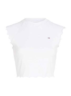 Camiseta Tommy Jeans Lock Blanco para Mujer