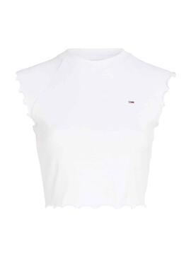 Camiseta Tommy Jeans Lock Blanco para Mujer