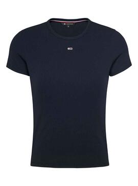 Camiseta Tommy Jeans Slim Marino para Mujer