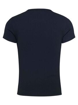 Camiseta Tommy Jeans Slim Marino para Mujer