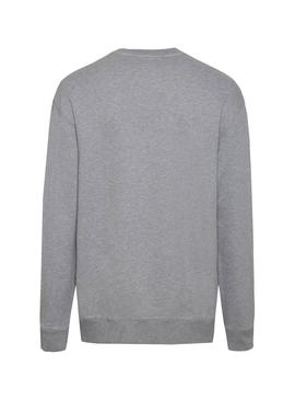 Sudadera Tommy Jeans Crew LT Gris Hombre