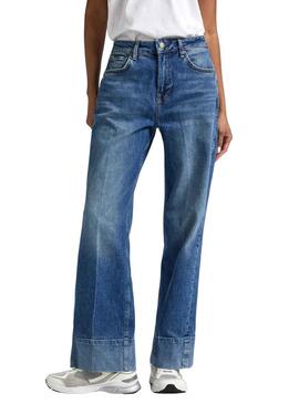 Pantalón Vaquero Pepe Jeans Loose Azul para Mujer