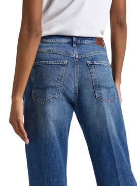 Pantalón Vaquero Pepe Jeans Loose Azul para Mujer