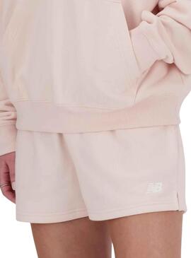 Shorts New Balance French Rosa para Mujer