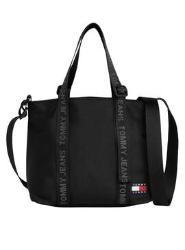 Bolso Tommy Jeans Tote Negro para Mujer