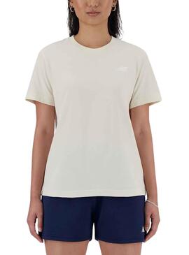 Camiseta New Balance Sport Beige para Mujer