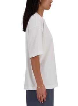 Camiseta New Balance Collegiate Blanco para Mujer