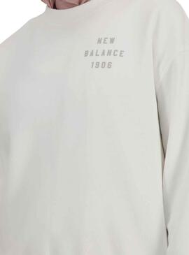 Sudadera New Balance Iconic Blanco para Mujer