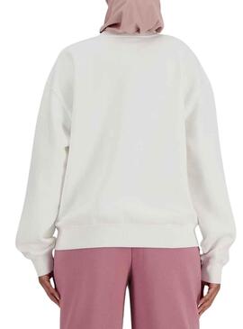 Sudadera New Balance Iconic Blanco para Mujer