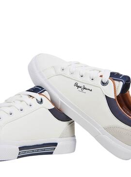 Zapatillas Pepe Jeans Kenton Blanco para Niño