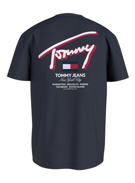 Camiseta Tommy Jeans 3D Marino para Hombre