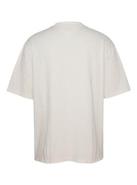 Camiseta Tommy Jeans Board Blanco para Hombre