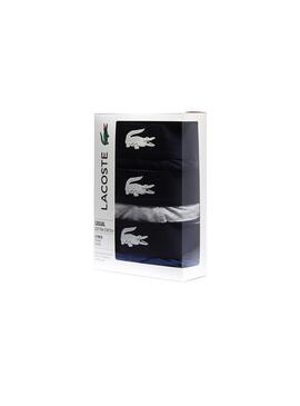 Pack 3 Calzoncillos Lacoste Sport Marino Hombre