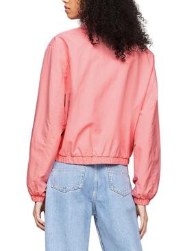 Chaqueta Tommy Jeans Essential Rosa para Mujer