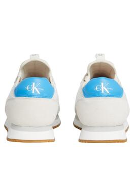 Zapatillas Calvin Klein Runner Sock Lace Up Blanco