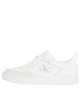 Zapatillas Calvin Klein Basket Blanco Hombre