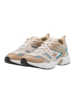 Zapatillas Calvin Klein Retro Beige Para Hombre