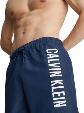 Bañador Calvin Klein Drawstring Marino Para Hombre