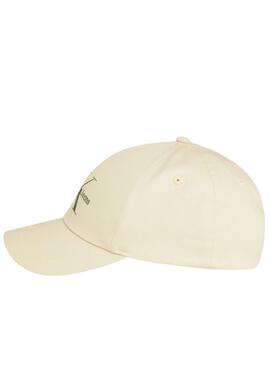 Gorra Calvin Klein Monogram Beige Para Hombre