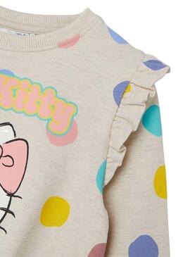 Sudadera Name It Jasa Hello Kitty Beige Para Niña