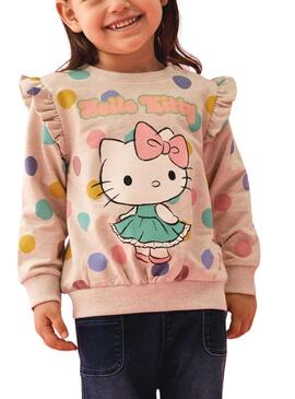 Sudadera Name It Jasa Hello Kitty Beige Para Niña