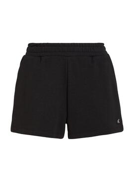 Short Calvin Klein Embro Badge Negro Para Mujer