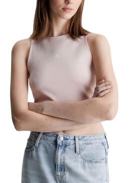 Top Calvin Klein Archival Milano Rosa Para Mujer