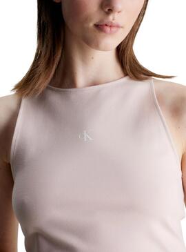 Top Calvin Klein Archival Milano Rosa Para Mujer