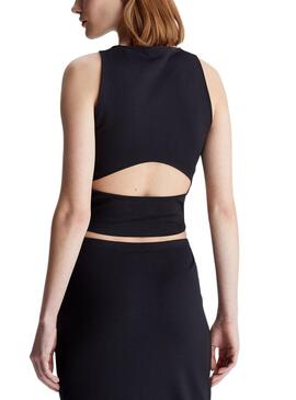 Top Calvin Klein Archival Milano Negro Para Mujer