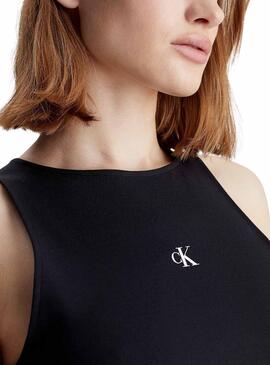 Top Calvin Klein Archival Milano Negro Para Mujer