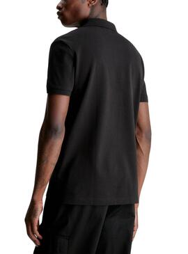 Polo Calvin Klein Monologo Negro Para Hombre