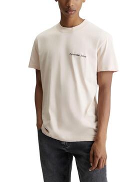 Camiseta Calvin Klein Institutional Rosa Hombre