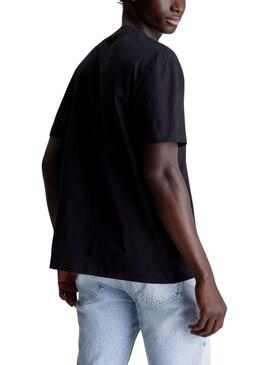 Camiseta Calvin Klein Photoprint Negro Para Hombre