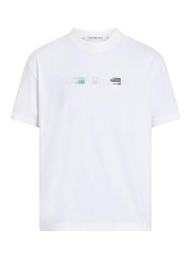 Camiseta Calvin Klein Photoprint Blanco Hombre